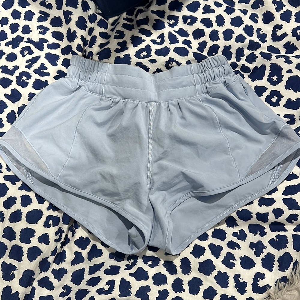 purple blue lulu shorts